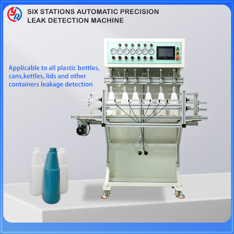 Six stations automatic precision leak detection machine